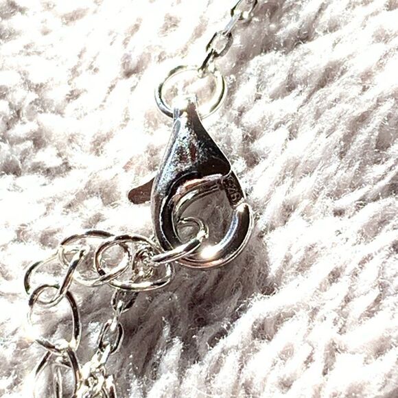 Sterling Silver Treble Clef Necklace - Picture 7 of 8